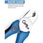 Dog and Cat Nail Clippers with Nails File – Pet and Puppy Toenail and Claw Trimmers with Safety Guard to Avoid Over-Cutting, Grooming Tool with Stainless Steel Blades & Strong Non-Slip Handles