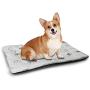 DayDayFun Leaf Pet Mat Customization Modern and Minimalistic Leaves Style with Abstract Pattern Artistic Design Image Print Waterproof and Warm Pet Mattress Green