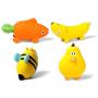 CatYou Dog Squeaky Toys Safe Latex Dog Chew Molar Toys for Small Medium Dogs