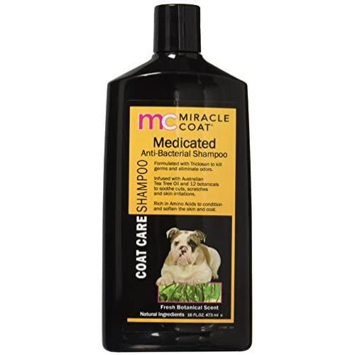 Miracle Care Coat Medicated, Anti-Bacterial Dog Shampoo 16 oz, Orange (1108)