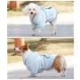 Pet Bathrobe, Dog Bath Towel Microfiber Fast Drying Super Absorbent Dog Pajamas with Hooded Dog Coats for Small Medium Dog Cat