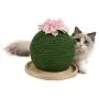 metropet Cat Tree with Scratching Post, Durable Sisal Rope Cactus Cat Scratcher with Pink Decorative Flowers for Small Medium Large Adult Cats Kittens Green metropet Cat Tree with Scratching Post, Durable Sisal Rope Cactus Cat Scratcher with Pink Decorative Flowers for Small Medium Large Adult Cats Kittens Green