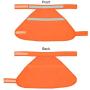 JUJUPUPS Dog Reflective Vest High Visibility Adjustable Strap Safety Jacket,Material Ideal to Keep Dogs Safe While Walking & Hunting