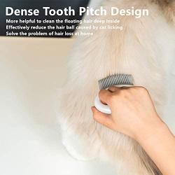 Pet Hair Removal Comb Shedding Brush, Effective Removing Matted Fur, Knots and Tangles Grooming Massage Tool for Short & Long Hair Cats Dogs