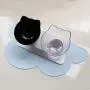 Luck Dawn Double Dog Cat Bowls with Raised Stand, 15 Degree Tilted Design Neck Guard Stand Raised Pet Food Water Feeder Bowl for Cats or Small Dogs Luck Dawn Double Dog Cat Bowls with Raised Stand, 15 Degree Tilted Design Neck Guard Stand Raised Pet Food Water Feeder Bowl for Cats or Small Dogs