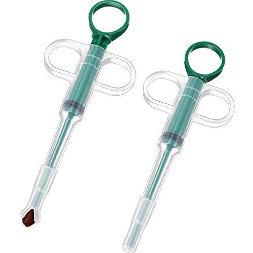 Nuanchu 2 Pieces Pet Syringe Pet Pill Syringe Pet Feeding Syringe Cat Pill Shooter Small Pills Pet Pill Dispenser Syringe Feeders for Feeding Cats Dogs and Small Animals