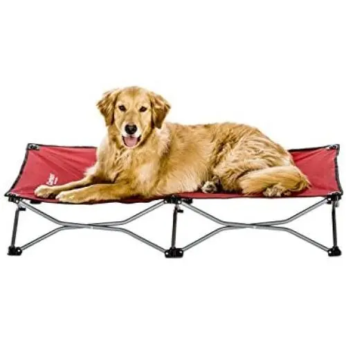 Carlson Pet Products Carlson Elevated Dog Bed, Indoor or Outdoor Dog Bed for Large Dogs, Red Carlson Pet Products Carlson Elevated Dog Bed, Indoor or Outdoor Dog Bed for Large Dogs, Red