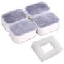 Pet Fountain Filters, Premium Replacement Pet Carbon Fountain Filters with 1Pcs Foam Filters 4Pcs Cotton Activated Carbon for Cats and Dogs Water Fountain