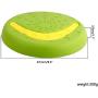 Hooome 3 in 1 Multifunctional Durable Dog Pet Flying Disc Toy Flying Frisbee Flying Saucer Training Toys Dog Bowl for Outdoor Interactive Fun