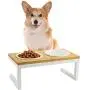 WANTRYAPET Premium Elevated Pet Feeder for Dog Cat, Bamboo Rasied Pet Bowls Include 2 Ceramic Bowls with Stong Stainless Steel Frame WANTRYAPET Premium Elevated Pet Feeder for Dog Cat, Bamboo Rasied Pet Bowls Include 2 Ceramic Bowls with Stong Stainless Steel Frame