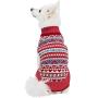 Blueberry Pet Fair Isle Style Sugar Coral Dog Sweater, Matching Sweater for Pet Owner