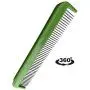 Pixikko Pet Grooming Comb with 360 Degree Rotating Pins for Cats, Dogs, and Other Small Animals Daily Grooming, Remove mat and tangles. 7-in, Green.