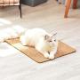 FUKUMARU Cat Scratcher Mat, 23.6 X 15.7 Inch Natural Sisal Cat Scratch Mats, Horizontal Cat Floor Scratching Pad Rug, Protect Carpets and Sofas