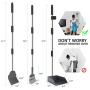 NOYAL Dog Pooper Scooper for Small to Large Dogs, 3 Pack Adjustable Tray, Rake and Poop Scooper, Perfect for Gravel, Grass and Concrete