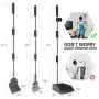 NOYAL Dog Pooper Scooper for Small to Large Dogs, 3 Pack Adjustable Tray, Rake and Poop Scooper, Perfect for Gravel, Grass and Concrete