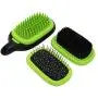 HONOMA Pin and Bristle Brush for Dogs Cats Grooming Comb, Pet Bath Massage Soft Rubber Bristles Brush Shampooing and Massaging,3 in 1 Cleans Shedding and Dirt for