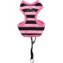 BroBear Pet Stripes Vest Mesh Harness and Leash Set with Rhinestones for Cats & Small Dogs