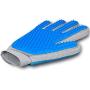 Pet Hair Remover Glove - Gentle Pet Grooming Glove Brush - Deshedding Glove - Massage Mitt with Enhanced Five Finger Design - Perfect for Dogs & Cats with Long & Short Fur - 1 Pack (2 in 1 Glove)