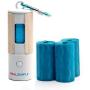 Real Simple Dog Poop Bag Dispenser with Flash Light 3 Rolls and Carabiner Hook