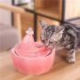 THMY Pet Fountain,Cat and Dog Water Dispenser,360° Multi-Directional Streams,Large Capacity,Extremely Quiet，Ceramic Automatic pet Water Dispenser (Pink Carp)