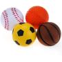 Chiwava 12 Pack 1.6 Inch Soft Rubber Foam Cat Toy Ball Sponge Sport Balls Kitten Interactive Toy Assorted Color