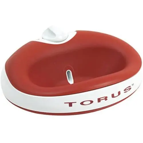 Heyrex Torus 1-Liter Pet Water Bowl, Red Heyrex Torus 1-Liter Pet Water Bowl, Red