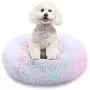 KAMA BRIDAL Marshmallow Cat Bed, Round Donut Beds Sofa for Small Dogs, Warm Plush Calming Pet Bedding, Pluffy, Comfy&Cute Faux Fur Cuddler Indoor, Size 23'' KAMA BRIDAL Marshmallow Cat Bed, Round Donut Beds Sofa for Small Dogs, Warm Plush Calming Pet Bedding, Pluffy, Comfy&Cute Faux Fur Cuddler Indoor, Size 23''
