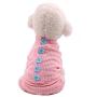 Woo Woo Pets Cute Animal Soft Coats Pet Dog Cotton Pajamas Pets Stripes Jumpsuit Clothes