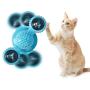 Windmill Cat Toys Cat Spinner Toy Turntable Teasing Interactive Kitten Toys for Indoor Cats with Suction Cup Cat Toy with Catnip/LED Ball/Bells