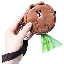 ODD PET Line Friends - Dog Poop Bag Holder – Dispenser – Hangs to Any Leash – Perfect Size & Design