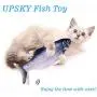 UPSKY Electric Moving Fish Cat Toy, Realistic Plush Simulation Electric Wagging Fish Cat Toy Catnip Kicker Toys, Funny Interactive Pets Pillow Chew Bite Kick Supplies for Cat Kitten Kitty UPSKY Electric Moving Fish Cat Toy, Realistic Plush Simulation Electric Wagging Fish Cat Toy Catnip Kicker Toys, Funny Interactive Pets Pillow Chew Bite Kick Supplies for Cat Kitten Kitty