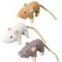 Spot 52084 3.5'' Wool Mouse Willie With Catnip Cat Toy Assorted Colors
