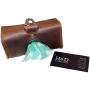 Hide & Drink, Durable Extra Large Leather Dog Poop Bag Dispenser, Fits Extra Bag Rolls, Treats or Keys, Dog Walker Essentials, Brass Metal Clip, Handmade :: Bourbon Brown