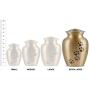 Best Friend Services Pet Urn - Ottillie Paws Memorial Pet Cremation Urns for Dogs and Cats Ashes Hand Carved Brass Memory Keepsake Urn