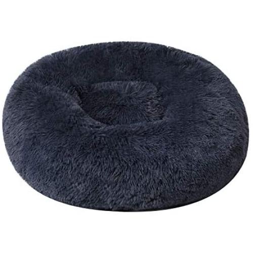 BinetGo Dog Bed Cat Bed Cushion Bed Faux Fur Donut Cuddler for Dog Cat Joint-Relief and Improved Sleep – Machine Washable, Waterproof Bottom