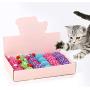ocijf179 Pet Toy 24Pcs/Set Cat Toy String Knotted Ball Mouse Molar Anti-bite Gift Box Pet Supply - Random Color