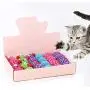 ocijf179 Pet Toy 24Pcs/Set Cat Toy String Knotted Ball Mouse Molar Anti-bite Gift Box Pet Supply - Random Color ocijf179 Pet Toy 24Pcs/Set Cat Toy String Knotted Ball Mouse Molar Anti-bite Gift Box Pet Supply - Random Color