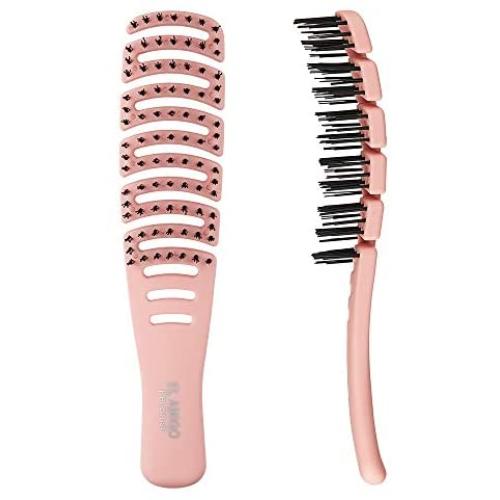 EL AMIGO Pet Brush Coral Slicker/Grooming Brush Shedding Grooming Tools/Hypoallergenic Bath Exfoliation Massage