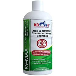 Oatmeal Dog Shampoo and Conditioner - For Dogs With Allergies And Dry Itchy Sensitive Skin. Best Hypoallergenic Medicated Tear Free Anti Itch For Puppy - With Aloe Cucumber Essence and Melon Extract