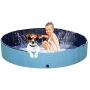 PAWISE Extra Large Dog Swimming Pool, Collapsible Pet Bathing Tub, Anti-Slip, Great for Dogs and Kids, 63