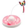 Interactive Cat Toys for Indoor Cats Automatic Electronic Rotating Butterfly Cat Toy with Roller Tracks Ball, Exercise Hunting Toy Games Funny Gifts for Kitten Pet Cat Supplies