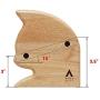 SCOGKATT CS Premium Elevated Cats and Dog Feeder, Single Bowl Raised Stand with Ceramic Bowl Included. Made from Natural Rubber Wood Perfect for Small Cats and Dogs