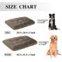 OXS Dog Bed Long Plush Calming Pet Bed, Comfortable Faux Fur Washable Crate Mat with Anti-Slip Backing for Jumbo Large Medium Dogs