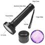 UV Black Light Flashlight, 100 LED High Power 395 nM Ultraviolet Flashlights UV blacklight Detector for Dog Urine, Pet Stains and Bed Bug, Matching with Pet Odor Eliminator