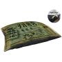 Manual Woodworkers & Weavers Fleece Top Toy or Small Breed Pet Bed, Layered Teal Numbers, Multi Colored