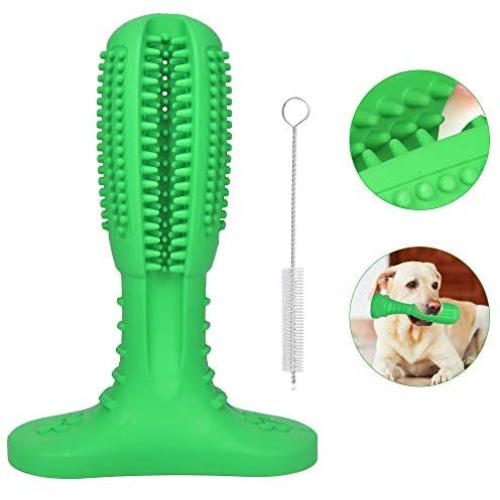 Dog Chew Toothbrush Toy, Dog Chew Toys for Aggressive Chewers, Chew Toothbrush Stick for Dental Care, Dog Teeth Cleaning Toy Natural Rubber Dental Care Chew Proof Dog Toy for Large Dog Pets