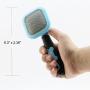 PETPAWJOY Slicker Brush for CAT Dog Massage Brush Deshedding Brush Grooming Brush for Yorkie Poodle Maltese Puppy Guinea Pig Rabbit Gently Removes Loose Undercoat and, fits Long and Short Hair Coat
