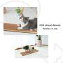 Odoland Cat Scratching Post for Floor or Wall Mounted Use for Saving Space, Natural Durable Sisal Board Scratcher for Kitty’s Health and Good Behavior, Furniture Scratch Deterrent Accessories for Cats