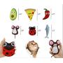 PetLike Catnip Toys Plush Interactive Cat Toys with Catnip Inside, Tooth Cleaning Catnip Toy Fish Buttefly Bird Mouse Cute Cat Toys for Kitty Indoor Cats 6 Pack