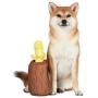 Peanuts for Pets Charlie Brown Woodstock Stump Burrow Dog Toy | Yellow and Brown Burrow Dog Toy for All Dogs, Official Product of Peanuts | Fabric Plush Toys for Dogs